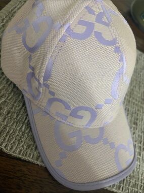 Gucci Lavender GG Monogram Baseball Cap - Light Purple